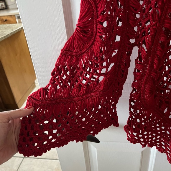 Janet Paris red sweater new M/L - Picture 2 of 3